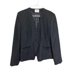 ‎Vintage Pendleton Country Sophisticated Black Button Blazer Size 14